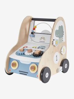 Brinquedos-Carrinho de marcha em forma de automóvel com travões, em madeira FSC®