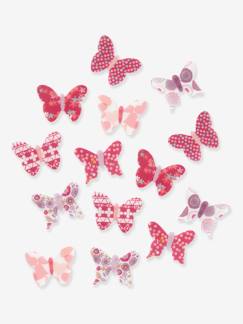 Bem-vindos à vertbaudet-Lote de 14 decorações com borboletas, para quarto de menina