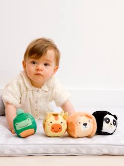 Brinquedos-Primeira idade-As Dooballs - Conjunto de 4 bolas em forma de bonecos-doudou - BABYTOLOVE