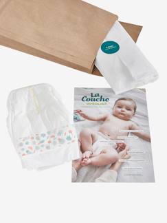 Puericultura-Higiene do bebé-Fraldas e toalhetes-Kit de teste com 5 fraldas, VERTBAUDET
