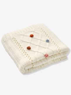 Têxtil-lar e Decoração-Roupa de cama bebé-Mantas, edredons-Manta em tricot