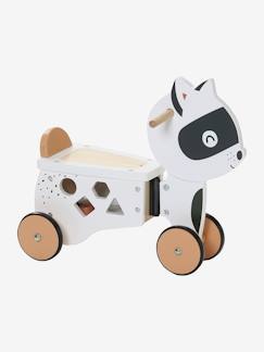 Brinquedos-Primeira idade-Primeiras manipulações-Triciclo Guaxinim com máscara, em madeira FSC®