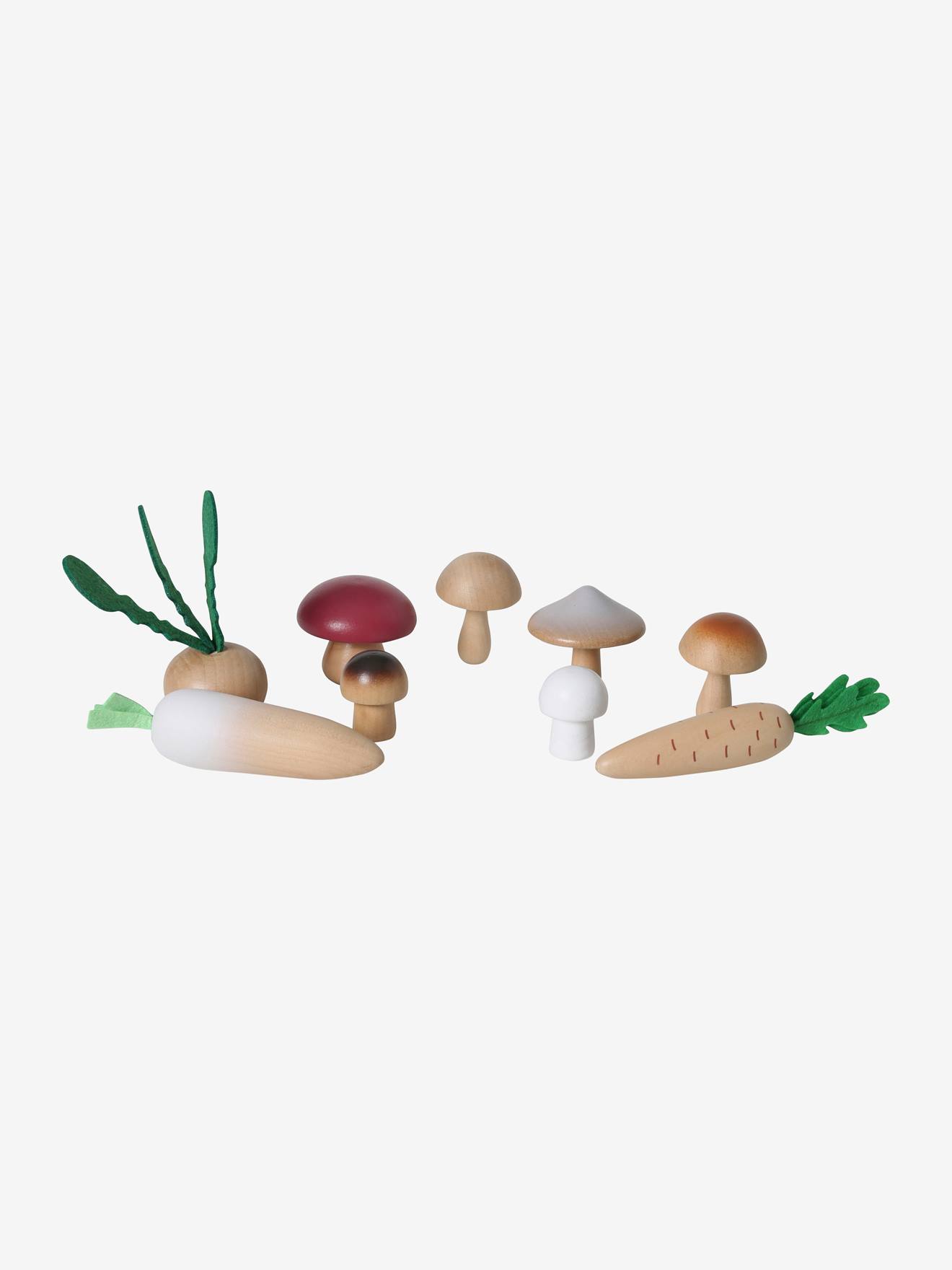 Conjunto de legumes, em madeira FSC® multicolor