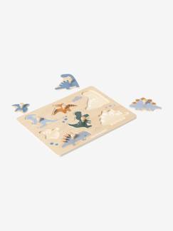 Brinquedos-Jogos educativos-Puzzle de pegas Dinossauros, em madeira FSC®