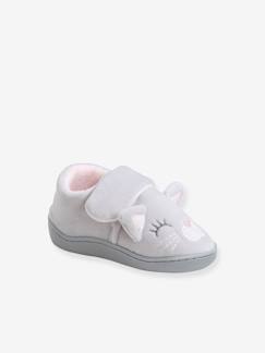 Calçado-Calçado bebé (17-26)-Sapatinhos, pantufas -Sapatinhos em imitação peluche, para bebé menina
