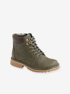 Calçado-Calçado menino (23-38)-Botas com atacadores + fecho, para menino