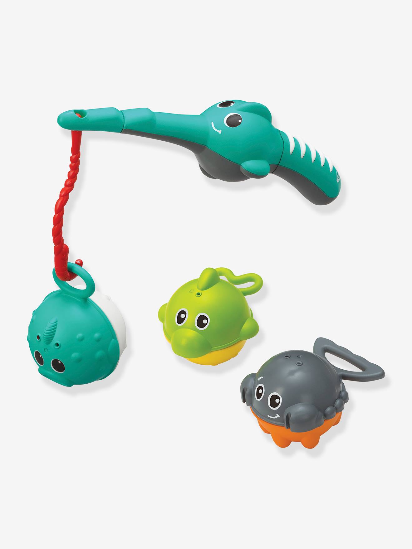 Jogo de pesca para o banho, da INFANTINO branco claro bicolor/multicolo