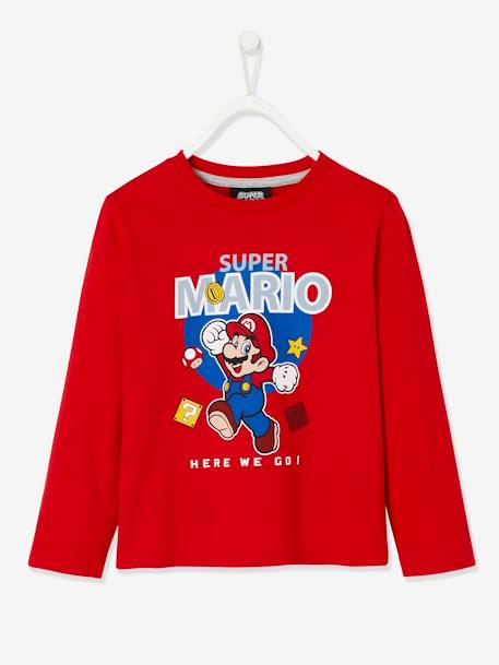 Pijama para menino, Super Mario® VERMELHO VIVO LISO COM MOTIVO 