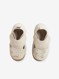 Calçado-Calçado bebé (17-26)-Sapatinhos, pantufas -Sapatinhos em pele suave, para bebé menina