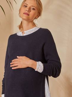 Roupa grávida-Amamentação-Camisola com racha de lado, especial gravidez e amamentação