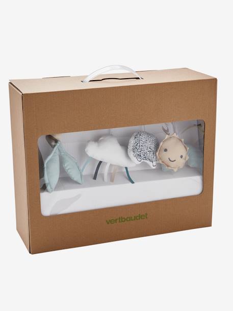 Caixa com mobile musical BIO NATURE e brinquedos em algodão biológico* 0 