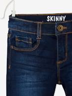 Jeans skinny para menina AZUL ESCURO LISO+AZUL MEDIO DESBOTADO 
