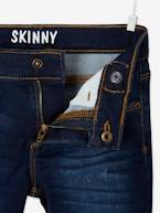 Jeans skinny para menina AZUL ESCURO LISO+AZUL MEDIO DESBOTADO 