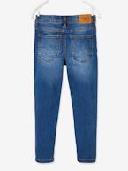 Jeans slim morfológicos 'waterless', medida das ancas LARGA, para menino AZUL ESCURO DESBOTADO+AZUL ESCURO LISO+CINZENTO ESCURO LISO COM MOTIV 