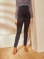Jeans slim, faixa sem costuras, para grávida AZUL CLARO DESBOTADO+AZUL ESCURO LISO+CINZENTO ESCURO LISO+PRETO ESCURO LISO 