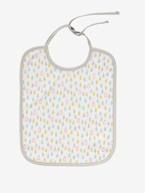 Lote de 7 babetes para bebé VERTBAUDET Estrelas/gotas água+Motivos de frutas+Multicolor+Vermelho escuro liso com motiv 