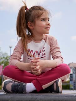 Menina 2-14 anos-T-shirts-Camisola desportiva "move together" com mangas ragla, para menina