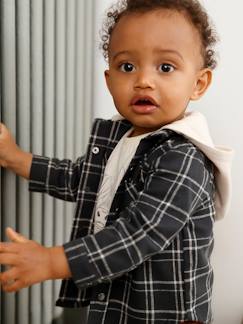 Bebé 0-36 meses-Blusas, camisas-Camisa aos quadrados, para bebé menino