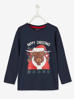Menino 2-14 anos-T-shirts, polos-T-shirts-Camisola de Natal com animal engraçado, para menino