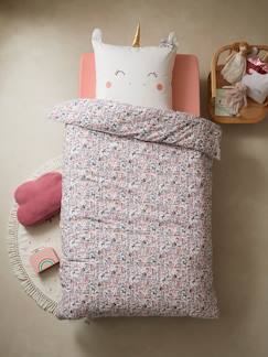Têxtil-lar e Decoração-Roupa de cama criança-Conjunto capa de edredon + fronha de almofada para criança, País dos Unicórnios, Oeko-Tex®