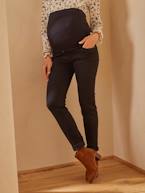 Jeans slim, faixa sem costuras, para grávida AZUL CLARO DESBOTADO+AZUL ESCURO LISO+AZUL MEDIO DESBOTADO+CINZENTO ESCURO LISO+PRETO ESCURO LISO 