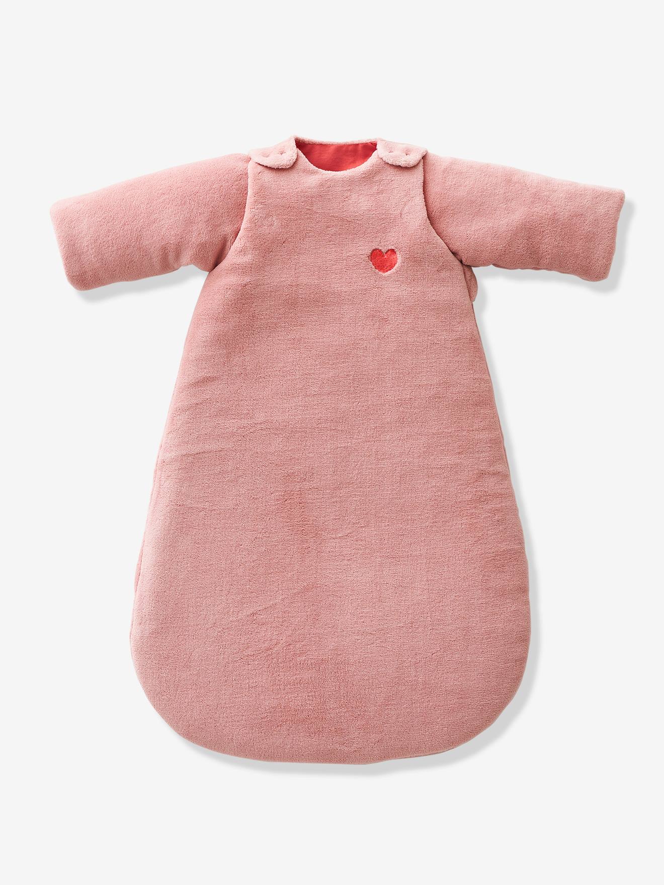 Saco de bebé Oeko-Tex®, em polar, Alasca rosa medio liso