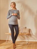 Camisola frente/trás, especial gravidez e amamentação CINZENTO ESCURO LISO+PRETO ESCURO LISO+ROSA CLARO LISO 