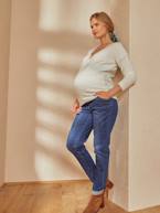 Camisola frente/trás, especial gravidez e amamentação BRANCO CLARO LISO 2+PRETO ESCURO LISO 