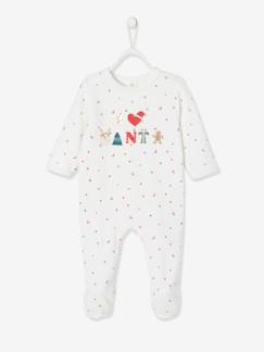 Bebé 0-36 meses-Pijama de Natal, em veludo, para bebé