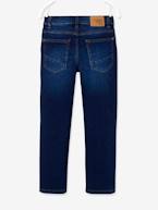 Jeans direitos morfológicos 'waterless', medida das ancas ESTREITA, para menino AZUL ESCURO DESBOTADO+AZUL ESCURO LISO 