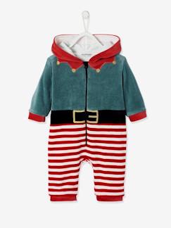 Bebé 0-36 meses-Pijamas, babygrows-Macacão unissexo "Pai Natal", em veludo, para bebé