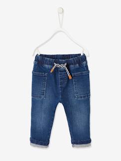 Bebé 0-36 meses-Calças, jeans-Calças de ganga, cós elástico, para bebé