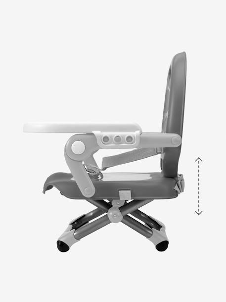 Assento elevatório de cadeira Pocket Snack, da CHICCO Cinzento medio liso 