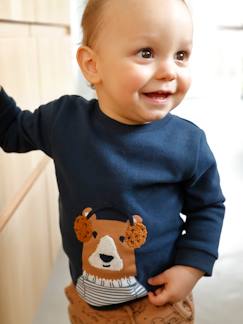 Bebé 0-36 meses-Camisolas, casacos de malha, sweats-Sweat fantasia, para bebé menino