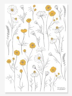 -Prancha de autocolantes LILIPINSO - Botão-de-ouro e Flores de Camomila