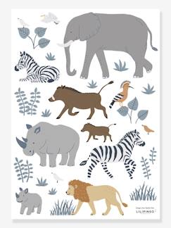 Têxtil-lar e Decoração-Decoração-Papel de parede, Autocolantes-Autocolantes LILIPINSO - Big five & Cie - animais da selva