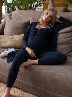 Roupa grávida-Pijamas, homewear-Conjunto homewear de 3 peças, especial gravidez e amamentação