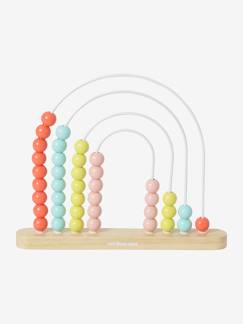 Brinquedos-Primeira idade-Primeiras manipulações-Ábaco grande Arco-Íris Montessori, em madeira FSC®