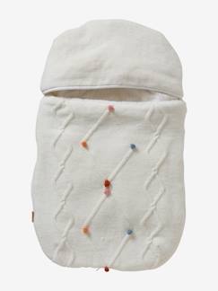 Puericultura-Capas para carrinho de bebé, mantas-Capa em tricot com forro em polar, para cadeira-auto ovo