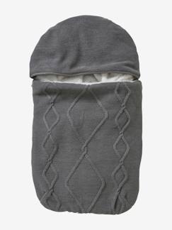 Puericultura-Capa em tricot com forro em polar, para cadeira-auto ovo