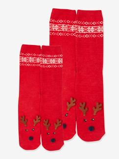 Menina 2-14 anos-Roupa interior-Pack de meias de Natal para criança + adulto, Oeko Tex®