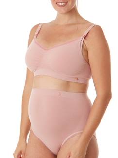 -Cuecas de cintura subida para grávida, sem costuras, Organic da CACHE COEUR