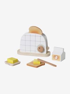 Brinquedos- Jogos de imitação- Cozinhas de brincar-Conjunto de torradeira em madeira