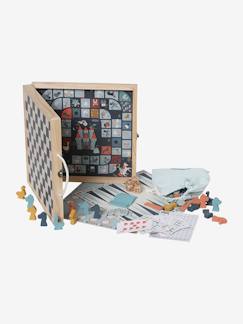 Brinquedos-Jogos de sociedade- Jogos clássicos e de reflexão-Caixa com 50 jogos clássicos, em madeira FSC®