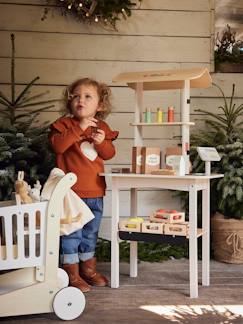 Brinquedos- Jogos de imitação- Cozinhas de brincar-O meu pequeno mercado biológico, em madeira FSC®