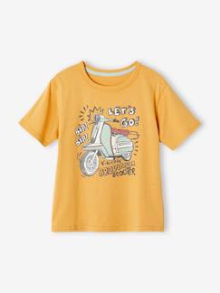 Menino 2-14 anos-T-shirts, polos-T-shirts-T-shirt de mangas curtas com motivos gráficos, para menino