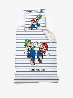 Têxtil-lar e Decoração-Roupa de cama criança-Conjunto capa de edredon + fronha, do Mario®