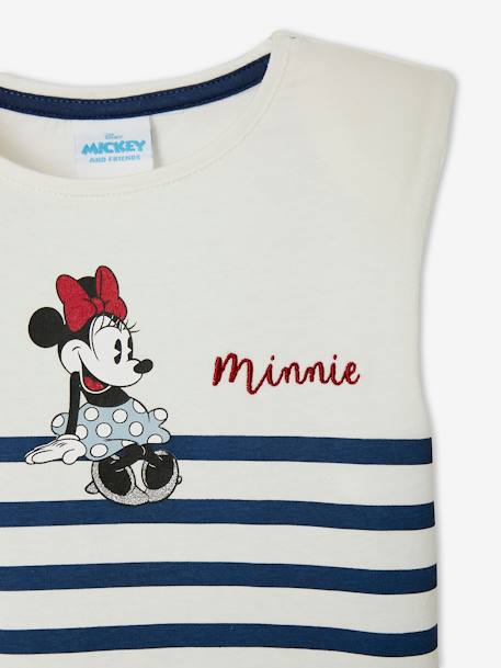T-shirt mangas curtas Disney® Minnie BEGE CLARO AS RISCAS 
