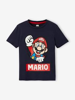 Menino 2-14 anos-T-shirt Super Mario, de mangas curtas, para criança