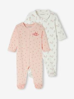 Bebé 0-36 meses-Pijamas, babygrows-Lote de 2 pijamas, em veludo, para bebé